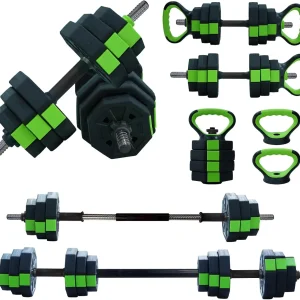 66lbs/88lbs Weight 4 in 1 Adjustable Kettlebell Set  Dumbbell Set